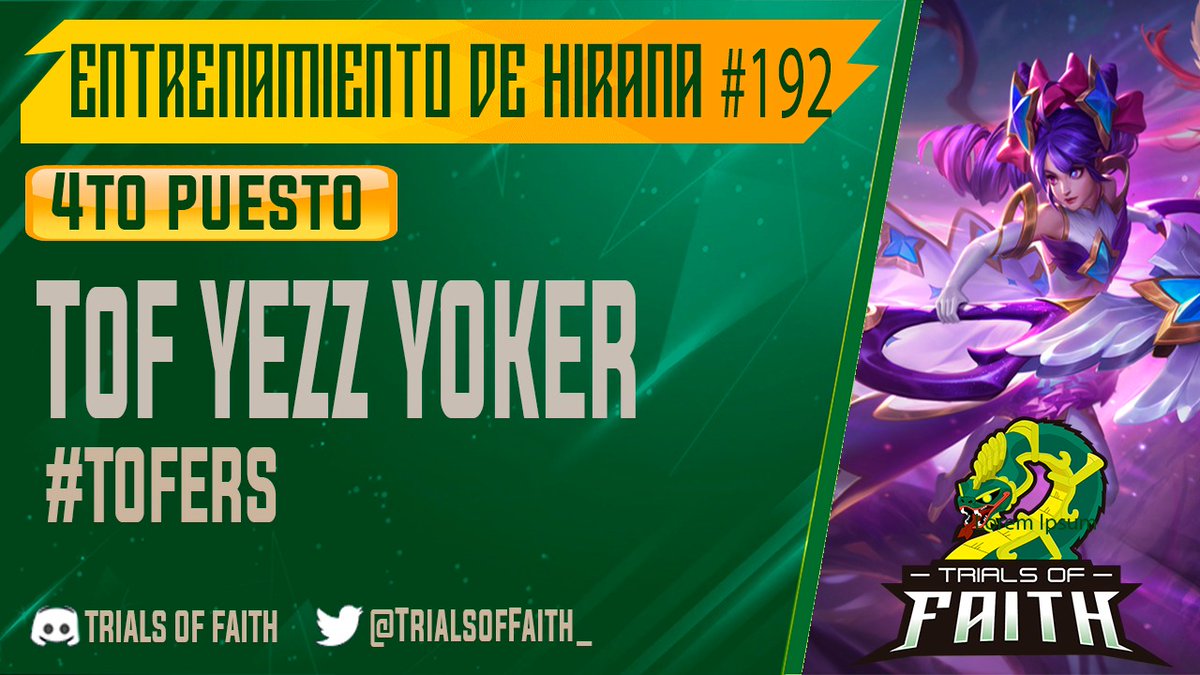 Trials of Faith (@trialsoffaith_) on Twitter photo Felicitaciones a nuestros jugadores <a href="/SSlozanocr/">tof azotamentes</a> y <a href="/YezzYoker/">Yezz Yoker</a> por top 3 y top 4 respectivamente en HIRANA #192, organizado por <a href="/sleygz/">𝘚𝘭𝘦𝘺</a> & <a href="/CDRuneterra/">Charlas de Runeterra</a>!
#LegendsOfRuneterra | <a href="/LoRLATAM/">Legends of Runeterra LATAM</a> | #Tofers Felicitaciones a nuestros jugadores <a href="/SSlozanocr/">tof azotamentes</a> y <a href="/YezzYoker/">Yezz Yoker</a> por top 3 y top 4 respectivamente en HIRANA #192, organizado por <a href="/sleygz/">𝘚𝘭𝘦𝘺</a> & <a href="/CDRuneterra/">Charlas de Runeterra</a>!
#LegendsOfRuneterra | <a href="/LoRLATAM/">Legends of Runeterra LATAM</a> | #Tofers