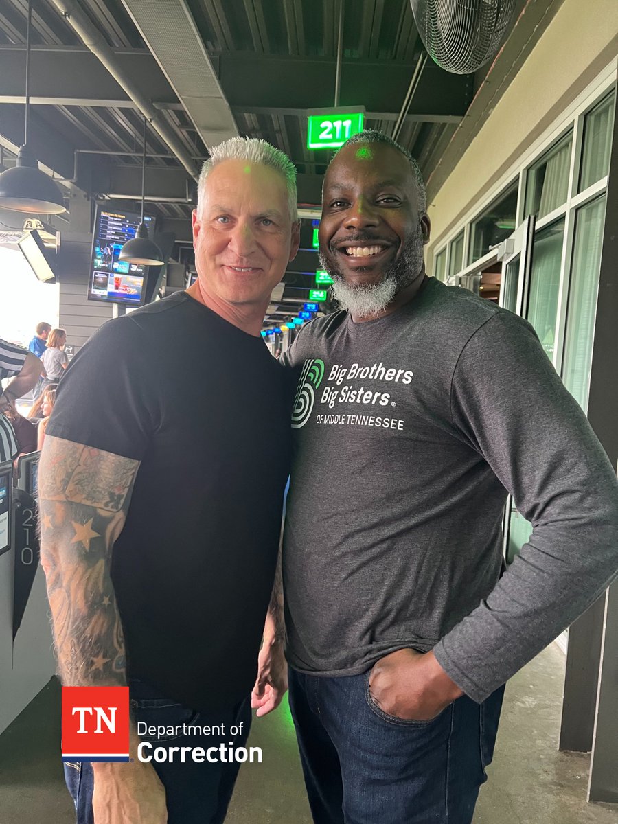 TNTDOC1's tweet photo. Thank you to @BigBroBigSisMT for hosting a friendly competition between TDOC &amp; @CoreCivic at the Nashville @Topgolf. We support BBBS and it’s mission to mentor the youth of our state and we were thrilled to participate in a fun activity that raised some money for a great cause. https://t.co/Ji72epX5s6