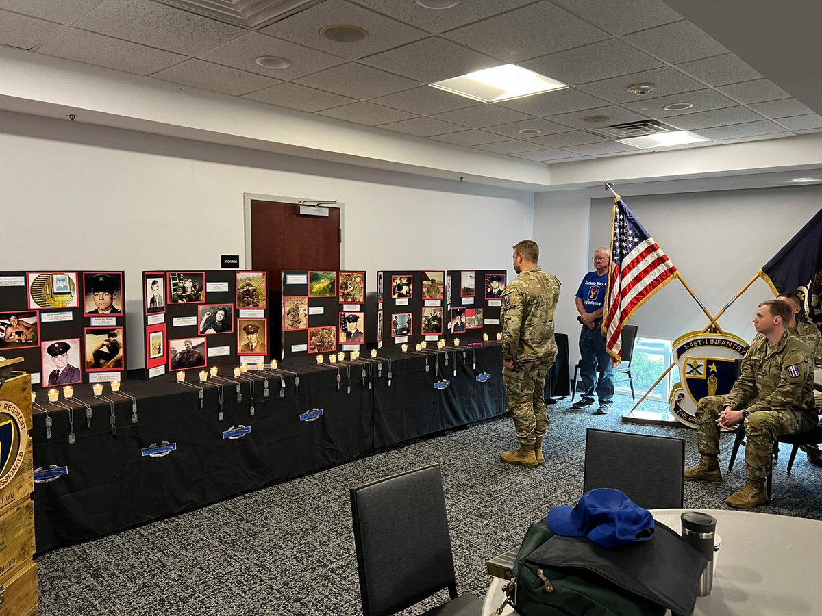 1st46th's tweet photo. 1-46 IN Cadre and Veterans commemorated the 30 Soldiers assigned to 1-46 IN who perished during the attack on Fire Support Base Mary Ann, on 28 March 1971, in Vietnam.  #Honor #Torchlight #WarriorEthos #Fallenheros https://t.co/uIswPzFpfn