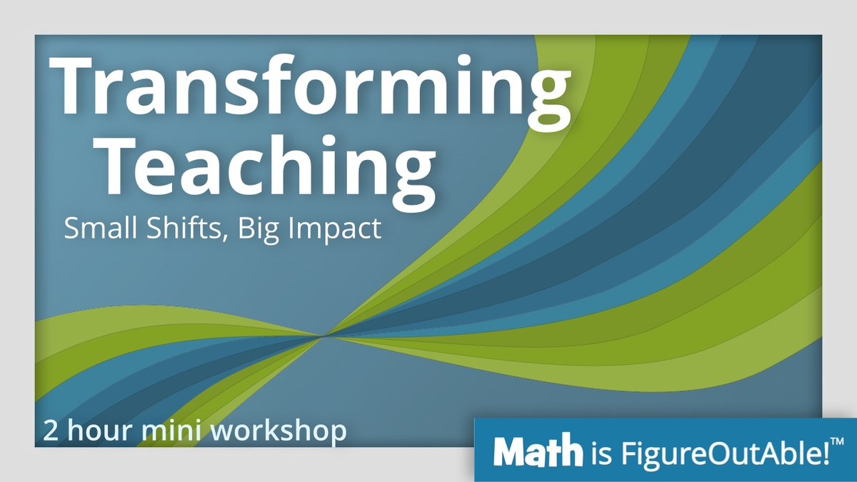 youtu.be/lSN8L2YRmKw

Can you describe what your brain does answering-

What is 99 times anything?

To learn more about mathematical strategies and how to teach them, take my NEW mini workshop!
mathisfigureoutable.com/mini

#MTBoS #ITeachMath #MathIsFigureOutAble #MathStratChat