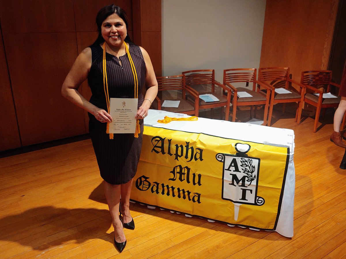 JeffreyJCollier's tweet image. Congratulations to Yolanda! She was inducted this evening into both the Alpha Mu Gamma National Collegiate Foreign Language Honor Society AND the Sigma Delta Pi National Hispanic Honor Society tonight as faculty at @SVSU. #ProudHusband #ThisGirlIsOnFire