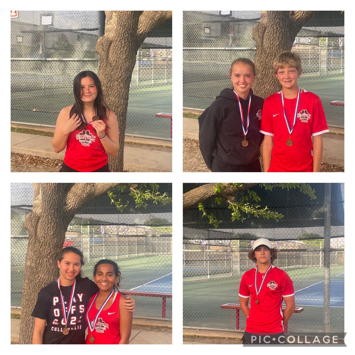 cheritagetennis's tweet image. Great way to finish off the year for JV. Can’t wait to see what these kids will do the next few years. Finished 2nd overall in district!
🥈Ali/Connor
🥉Manas/Finn
🥉Wes/Taylor
🥉Adiva/Elsie
🥉Emma 
🥉Gage 
@GCISD_Athletics @JuliaStephen9