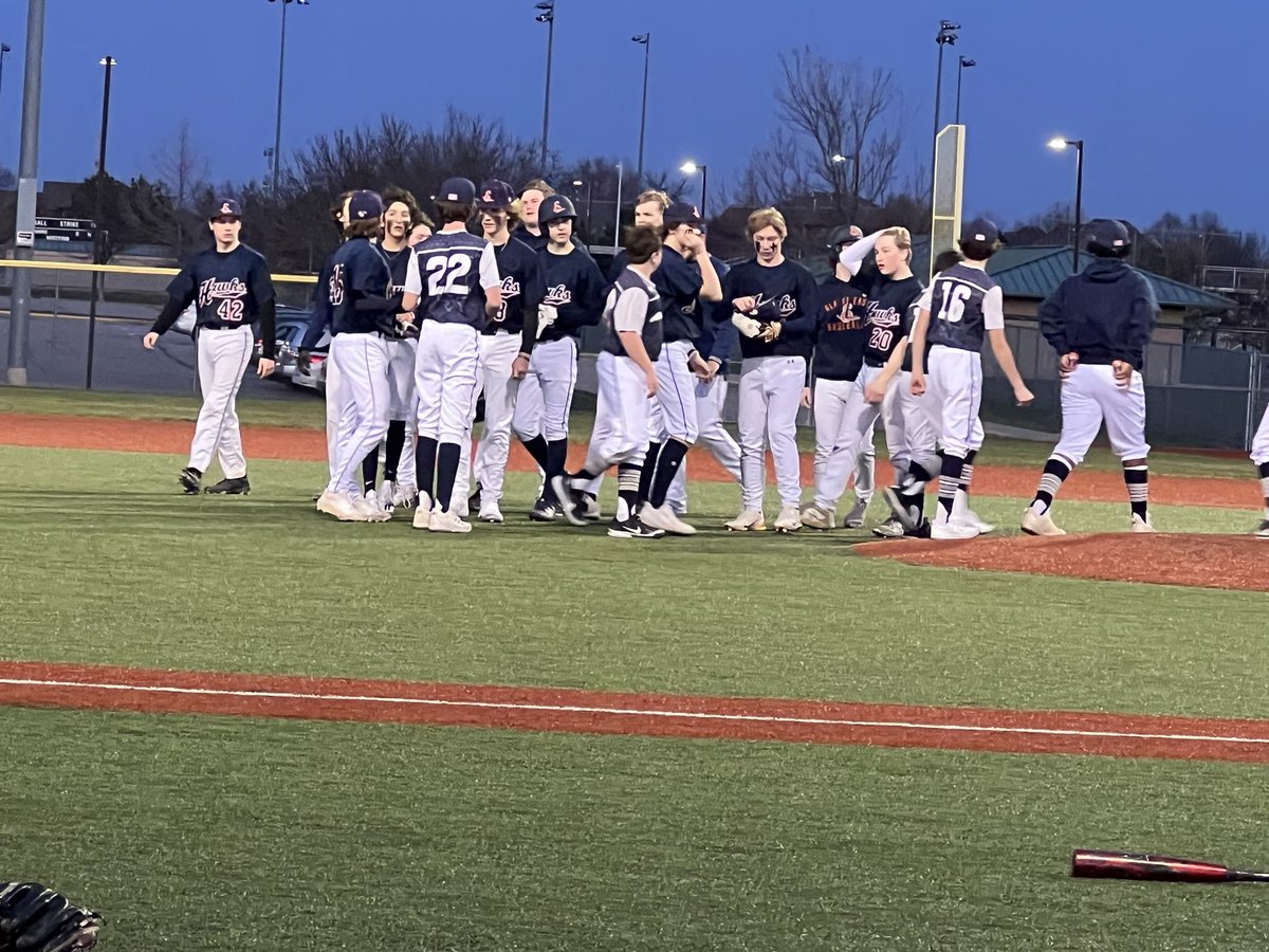 OE freshmen with a second win for the night! <a href="/OEHawksBaseball/">Hawks Baseball</a> <a href="/OEastAthletics/">Olathe East Athletics</a>