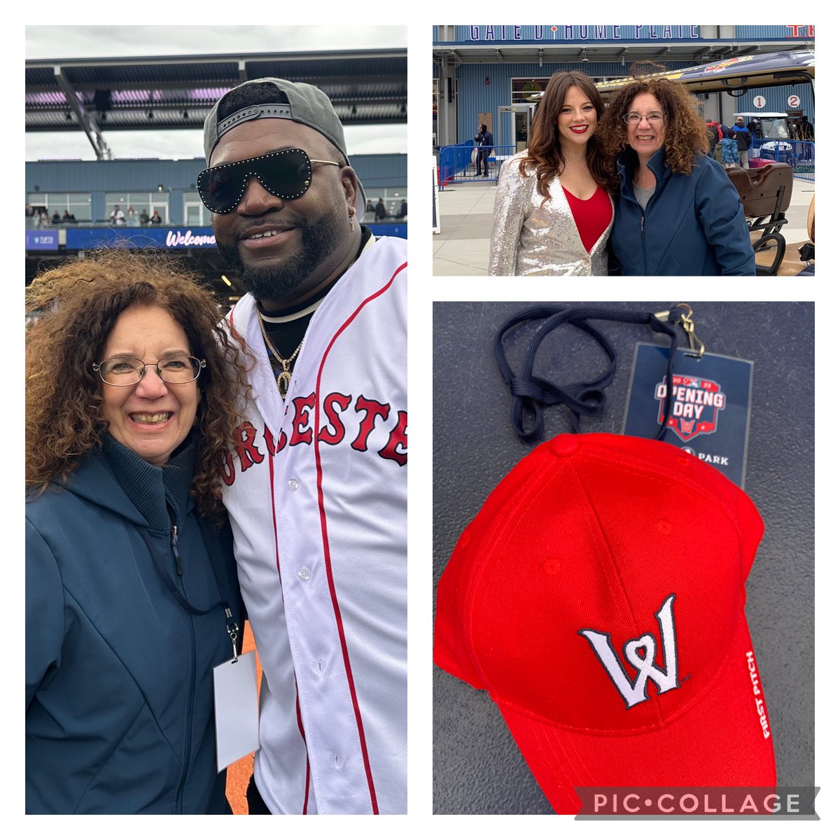 WooSox Opening Day! BIG PAPI <a href="/WooSox/">Worcester Red Sox</a> <a href="/davidortiz/">David Ortiz</a> and Cara Brindisi from the Voice <a href="/carabrindisi/">Cara Brindisi🧚🏻‍♀️</a> singing the “The Star-Spangled Banner”