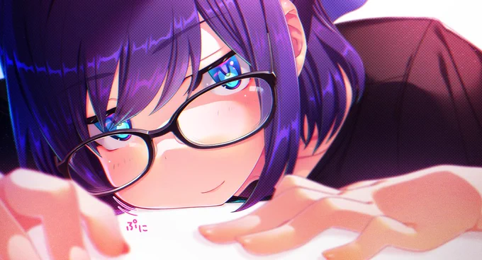 えーちゃん。ほっぺたを押し付けてぶにっとさせたかった。加筆しました。  