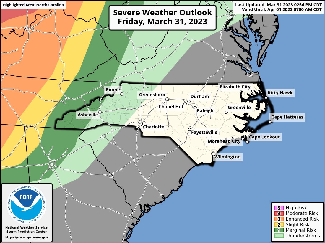 WOW Channel on Twitter "Here’s the severe weather outlook for much of