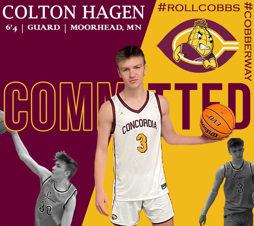 Colton hagen (@colton_hagen3) on Twitter photo Excited to announce my commitment to further my Academic and Athletic career at Concordia!! Thankful for everyone who helped me get to where I am today! Roll cobs!🌽 Excited to announce my commitment to further my Academic and Athletic career at Concordia!! Thankful for everyone who helped me get to where I am today! Roll cobs!🌽