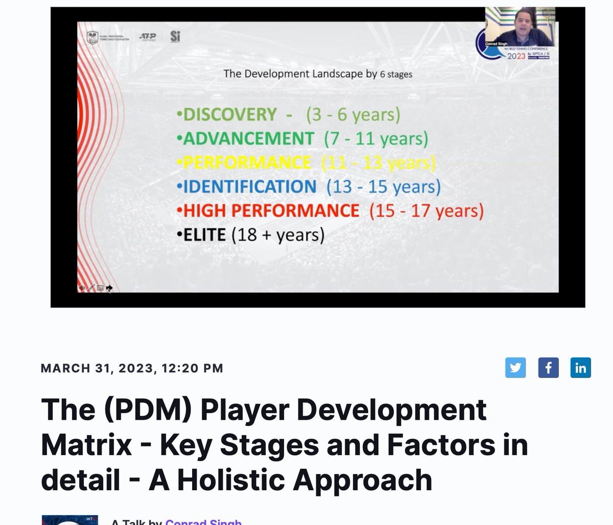 WTC3 is Unique!!
The most relevant High Performance Tennis Conference in the world. 
<a href="/thecoachtube/">CoachTube.com</a> <a href="/gptca/">GPTCA</a> <a href="/InstituteSegal/">SegalInstitute</a>
