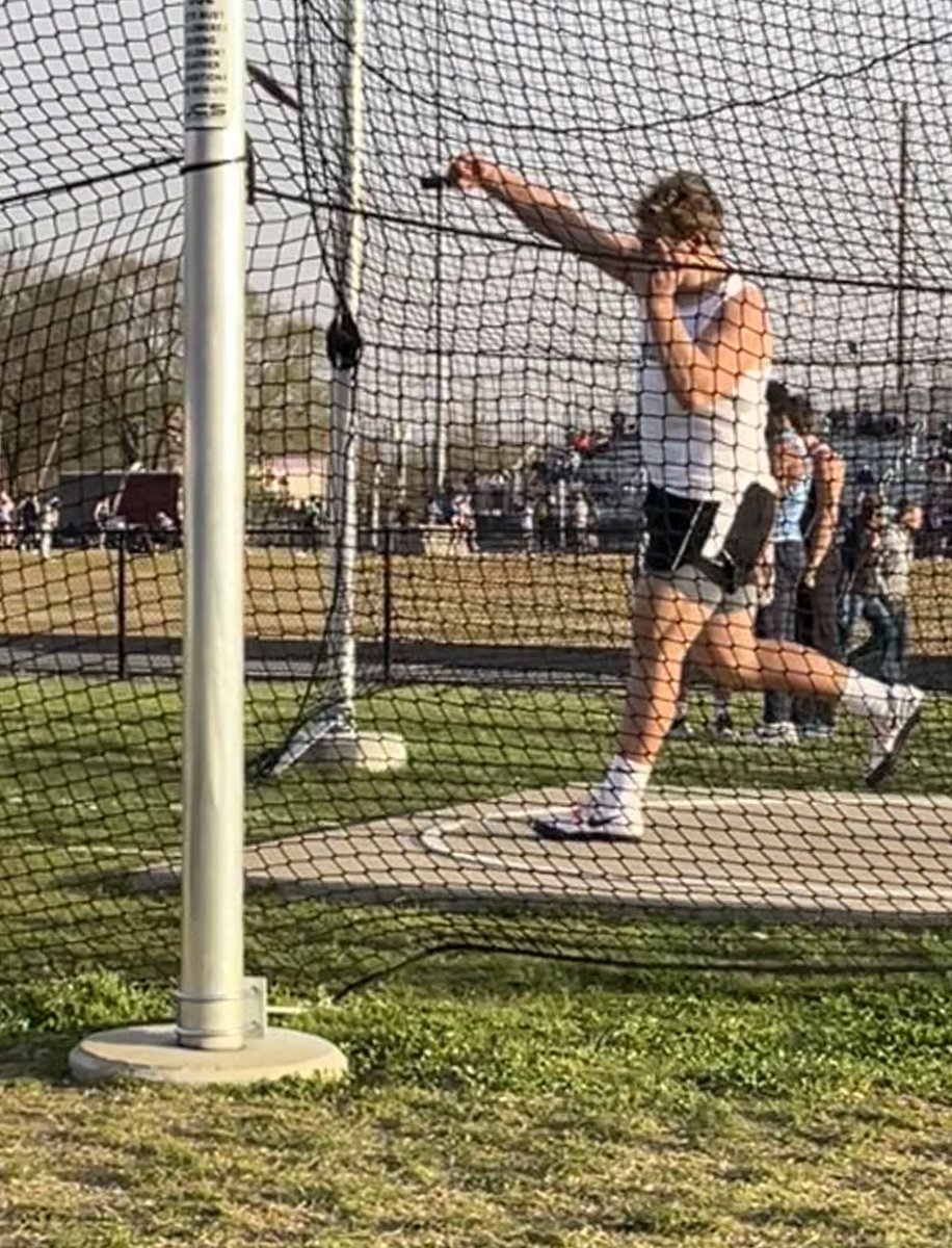 <a href="/MaxRM_03/">Max Meredith</a> with a new PR and School Record throw in the discus today at 121’ 6.5” @GHSPirateFball <a href="/GreenlandHS/">Greenland HS</a>