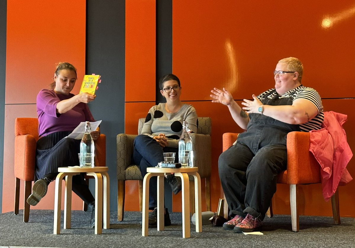 jonodavidbutler's tweet photo. Making Rainbows: Writing as a Queer Parent at Q Lit @geelonglibrary @JasperPeachSays @bellarozz &amp; Katia Ariel https://t.co/MepisO2CaP