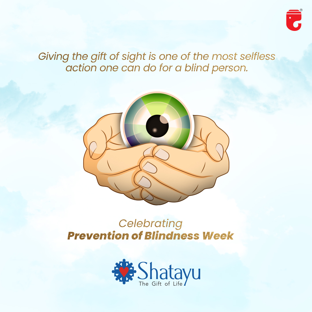 GaneshHousing's tweet photo. #preventionofblidnessweek Donating one's #eyes is a highly impactful means of truly assisting #visuallyimpaired #individuals.
#shatayu #ganeshhousing #awareness #post #twitter #BlindnessWeek #Eyes #gifofsight #life #SaturdayVibes #ahmedabad #india #blindnessweek #April https://t.co/6VfEpZ3TRa