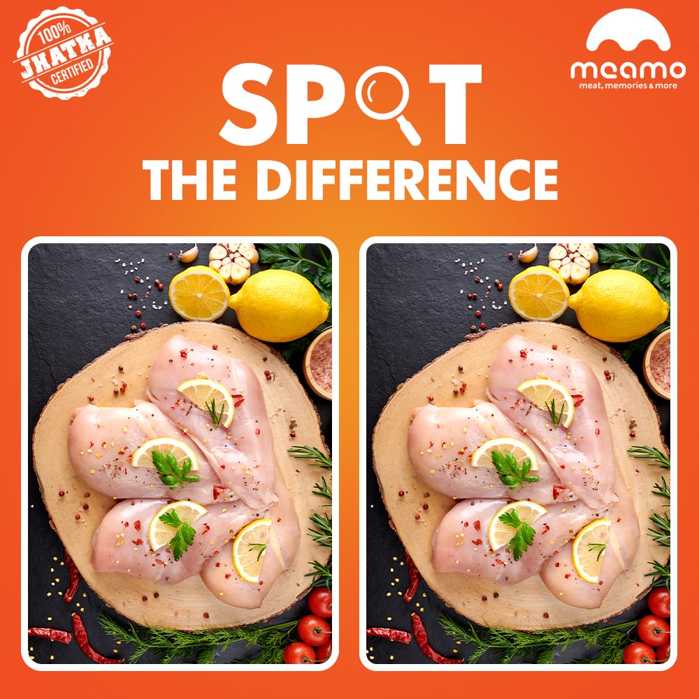 Don't be fooled by our identical pictures, we're serious about delivering the best meat to your door! 🥩🚛 

Trust us, you won't regret using our Jhatka Meat. 😍 

#AprilFools #MeatDeliveryApp #SpotTheDifferences #QualityMeat #Jhatkameat #egg #meat #Bengaluru #Food #Foodie