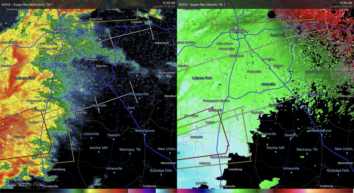 Murfreesboro Weather on Twitter "The latest radar image is showing