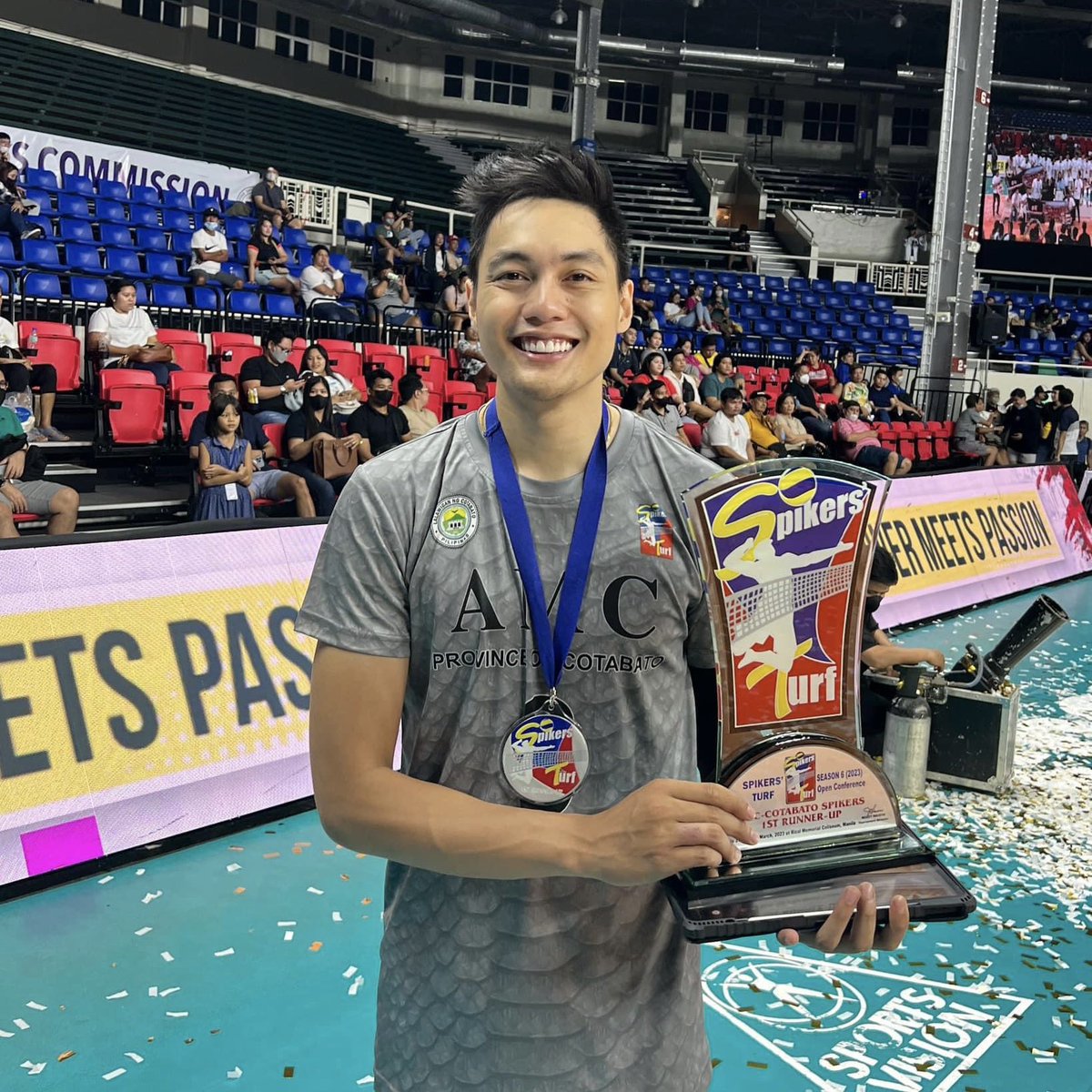 vmgasia's tweet photo. ON FIRE ๐ฅ Congratulations for winning 1st Runner-Up in the 2023 Spikersโ Turf Open Conference, @rexintal & AMC Cotobato Spikers! ๐ค๐๐ผ Always proud of you!
๐ธ @spikersturf_ph
#RexIntal #VMGTalent https://t.co/0UvtE07eCD