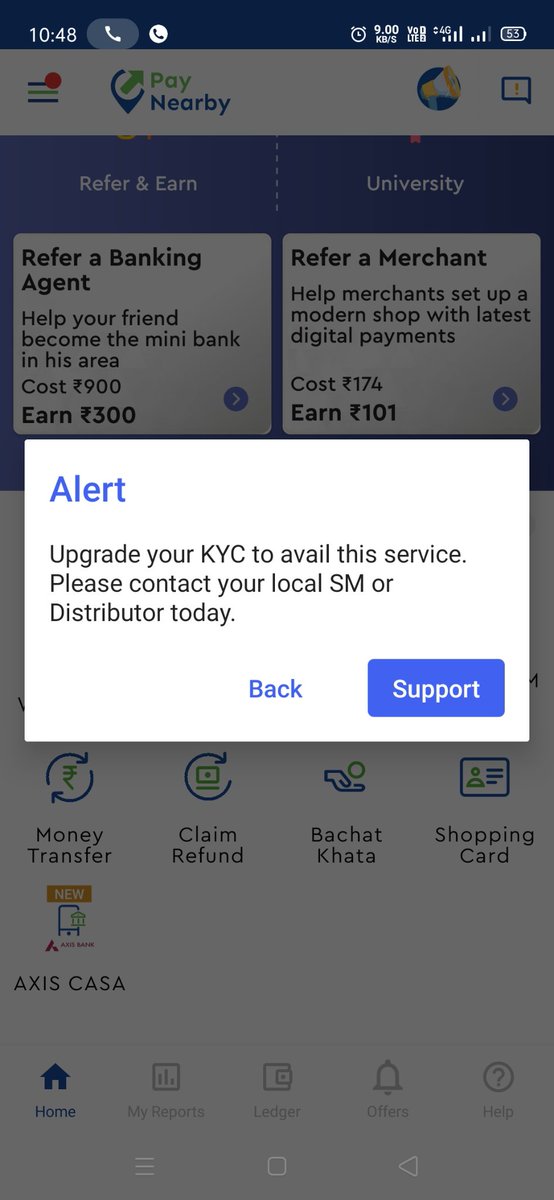 kundanpathak32's tweet photo. @PayNearby 
Hello sir, I'm not able to do transaction as it shows upgrade your KYC. CONTACT SM or Distributer but i don't know any sm or Distributer, so please help me to do my kyc. https://t.co/OzXmMJhGvd