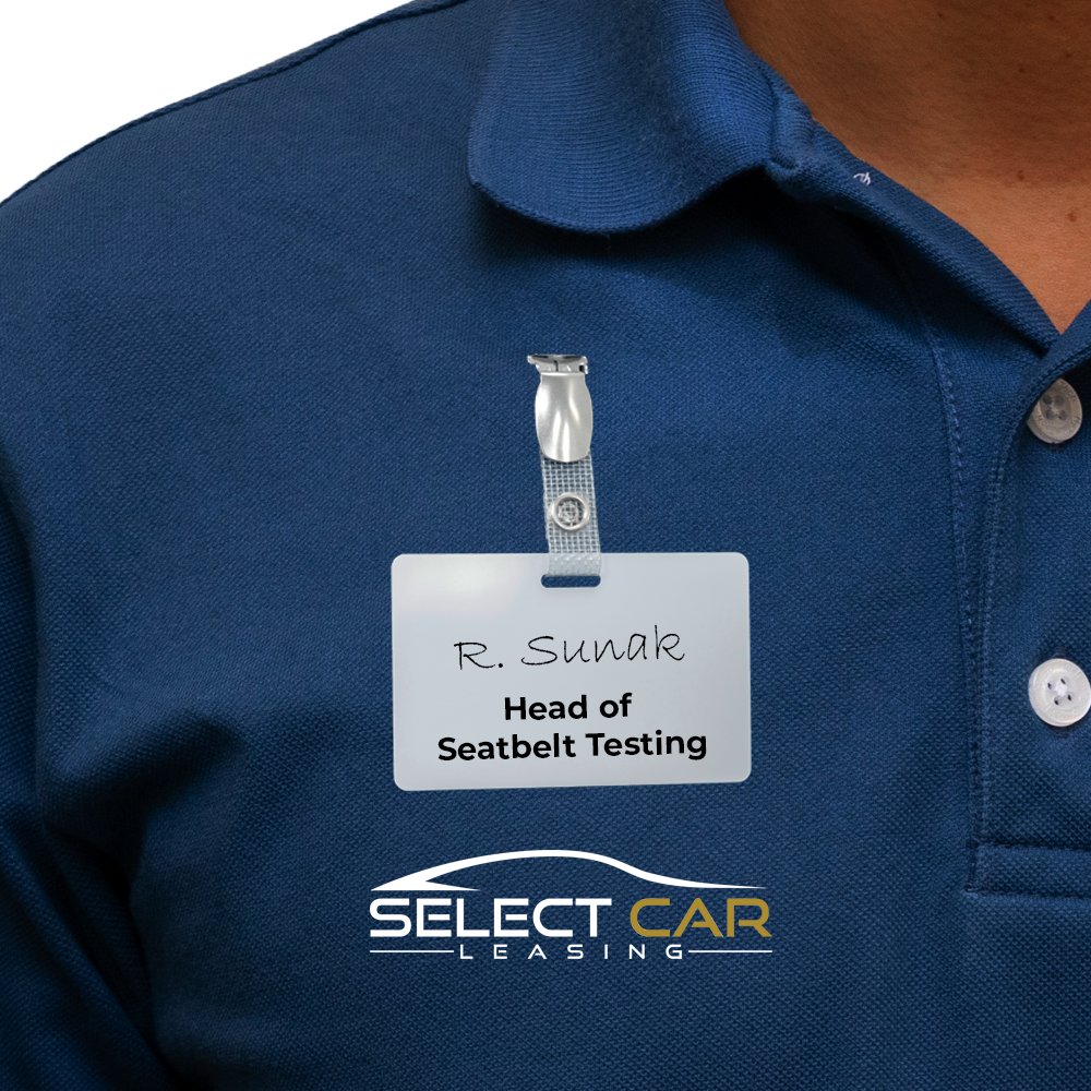 The focus this week is on championing new starters, and - continuing our focus on compliance and customer safety - we're excited to announce our latest appointment in the role of 'Head of Seatbelt Testing'.

Hopefully the team don't give you a bumpy ride on your first day.