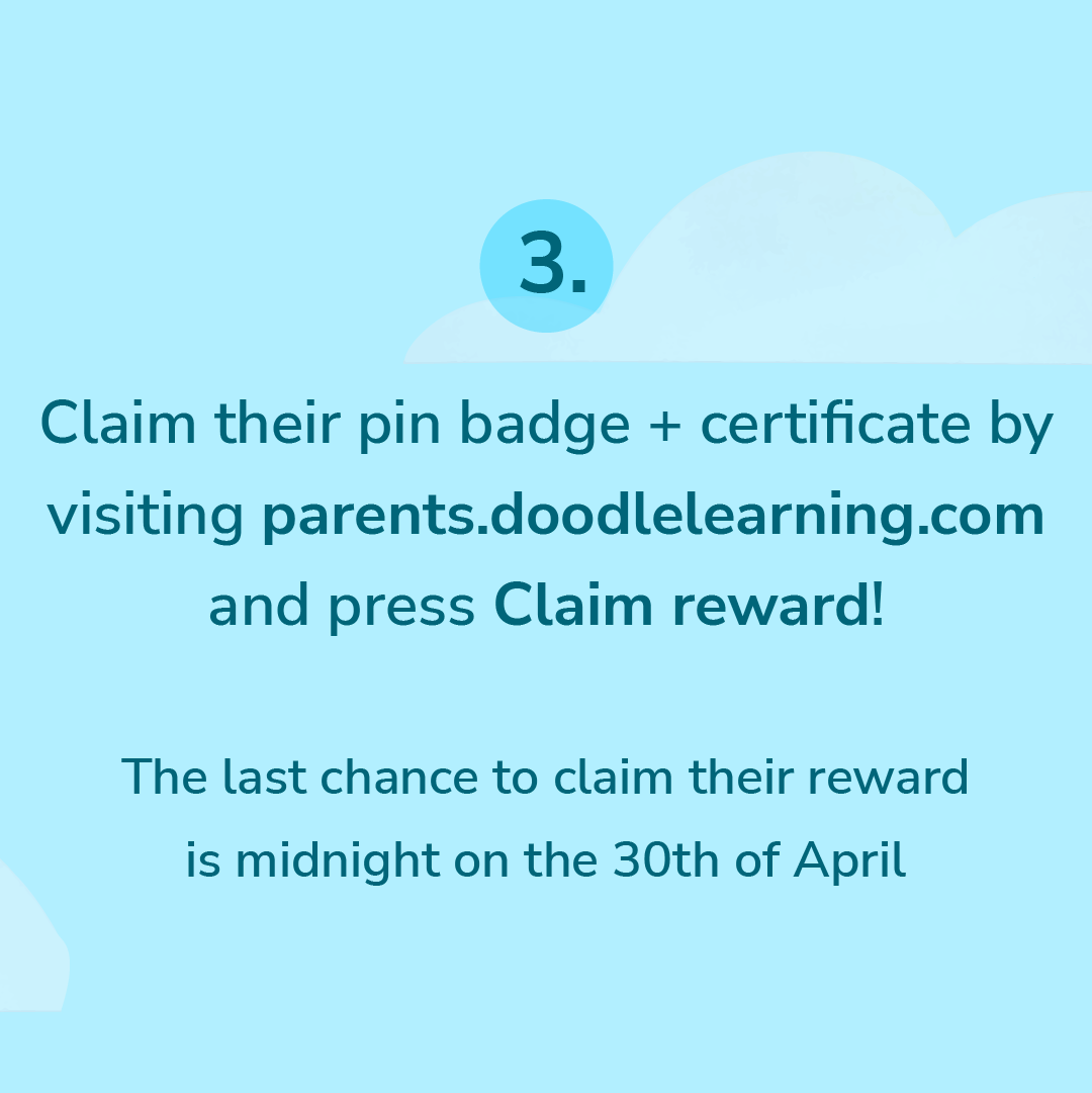 DoodleLearning_'s tweet photo. It’s official: the #DoodleSpringChallenge starts today! 🐣 

Encourage your child or pupils to achieve a 7-day streak + earn 450 stars before April 30th to receive a FREE pin badge and certificate 🎁 

Find out more: https://t.co/J0hlFUHBhr 

Good luck, and happy Doodling! 🎉 https://t.co/DWs2KsD5bV
