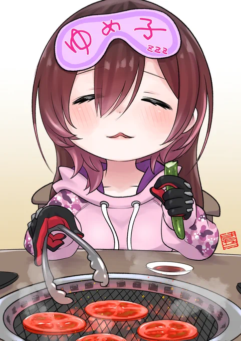 「目が開かなくてもわかる…」(高性能)#ロボ子Art 