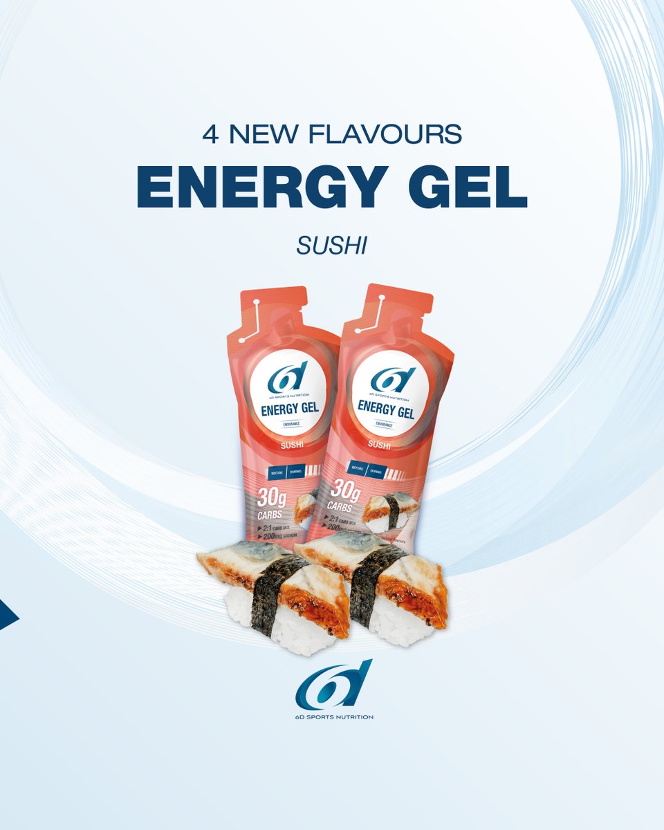 6Dnutrition's tweet photo. 🚨 New flavour alert! 🚨

Tired of the sweet and fruity 6d Energy Gel flavours? We proudly present 4 new savory flavours!

🔋 The ideal source of carbohydrates
🧂 Fast replenishment of salts
😍 4 new delicious flavours https://t.co/6UbZFbBYX4