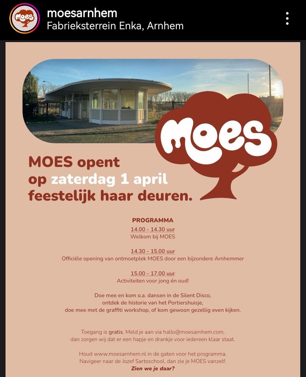 Vanmiddag opening MOES! instagram.com/moesarnhem?igs… #arnhem #sameninactie #voordebuurt