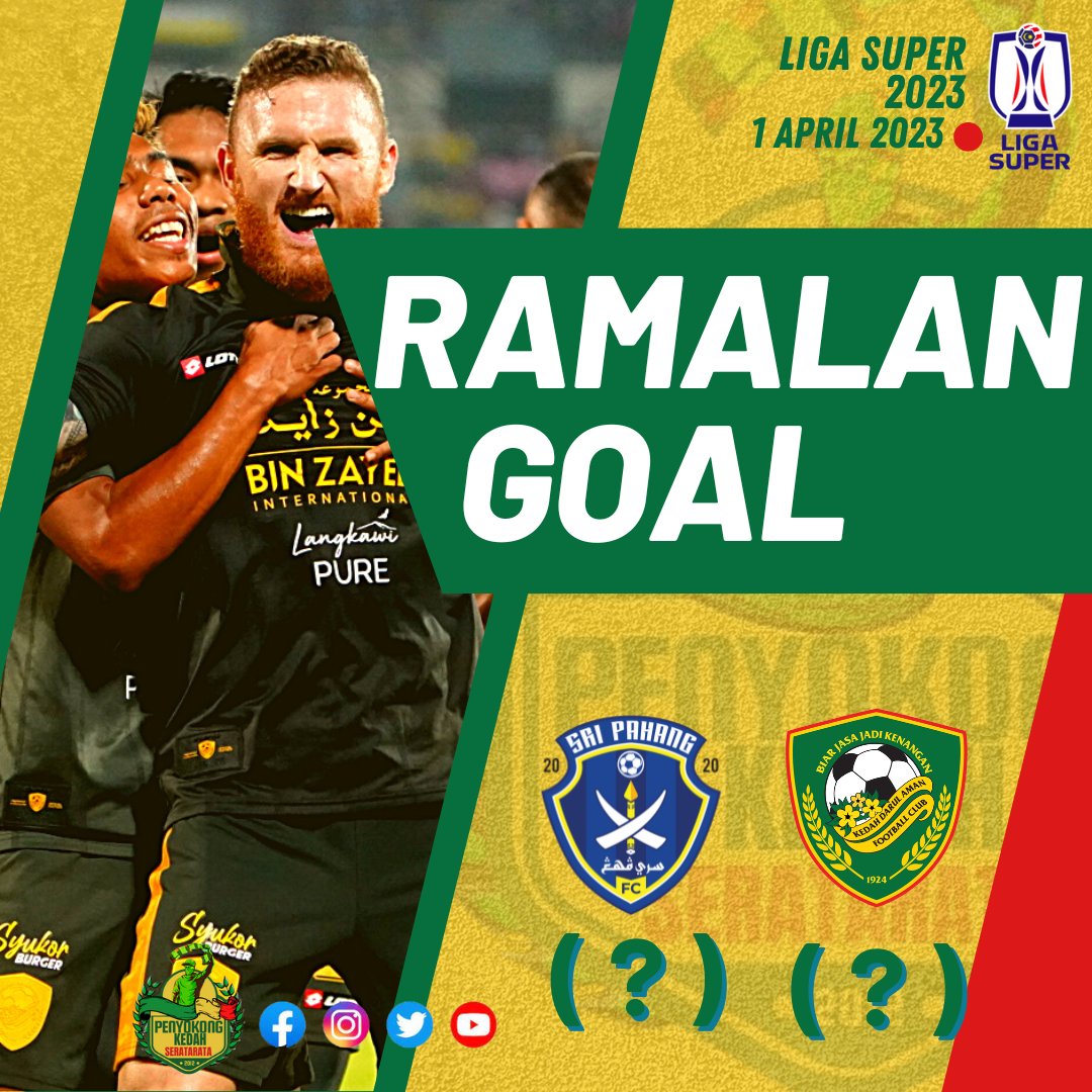 RAMALAN GOL | Liga Super 2023

Sri pahang FC vs Kedah DA FC

#penyokongkedahseratarata #sripahangfc #kdafc