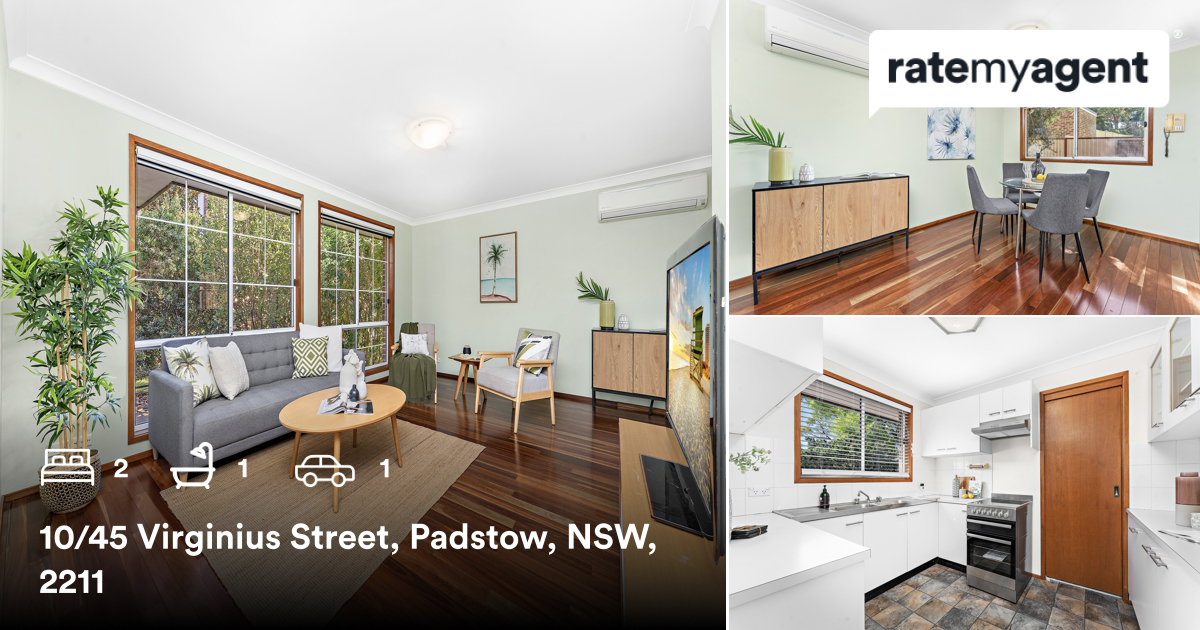 MrDuckWatson's tweet photo. 🛌 2 🛀 1 🚘 1
📍 10/45 Virginius Street, Padstow, NSW, 2211

My latest sale on #RateMyAgent.
 20300036
https://t.co/JjXTiNX5iS

...
#ratemyagent #realestate #Professionals_Padstow https://t.co/uQD8aliNp0