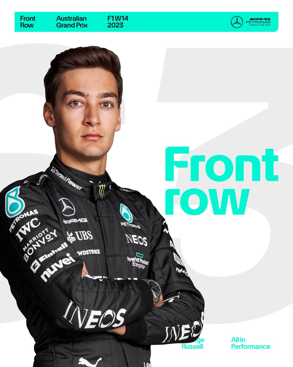 Yesssss!!! That's a front row start for <a href="/GeorgeRussell63/">George Russell</a> at the #AusGP! 👏