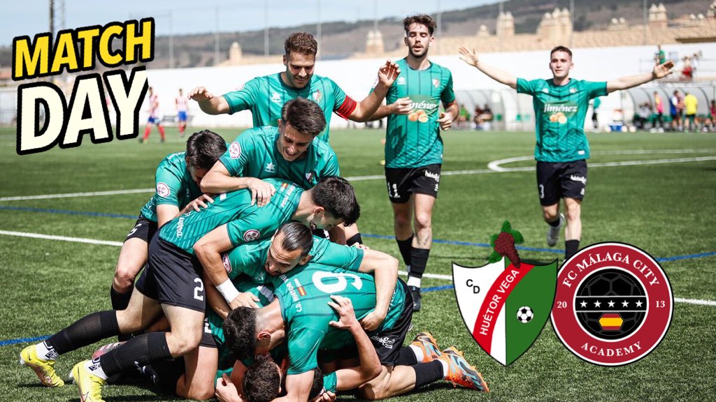 ⚽️ ¡HOY JUGAMOS UNA FINAL! ⚽️

🏆 Tercera RFEF - Grupo 9
➡️ Jornada 28
🆚 <a href="/FCMalagaCity/">FC Malaga City Academy</a> 
⏰ 19:30 h.
🏟 Municipal Las Viñas
#️⃣ #HuétorVegaMálagaCity

#VamosHuétor 💚🖤 #VamosVerdes