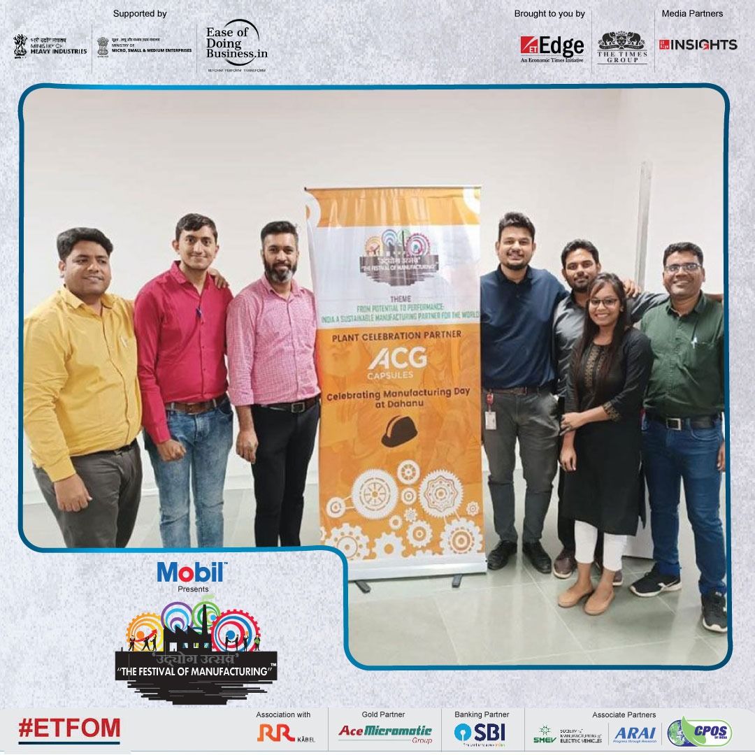 CPOSIndia's tweet photo. Glimpses from the celebration of the Festival of Manufacturing at "ACG World- Dahanu" supported by @EODB_IN, and @CPOSIndia as association partner.
#ETFOM #Cpos #easeofdoingbusiness #business #change #delhi #Industrial #Manufacturing #Pharmaceutical https://t.co/1Oz72Ia3Dg
