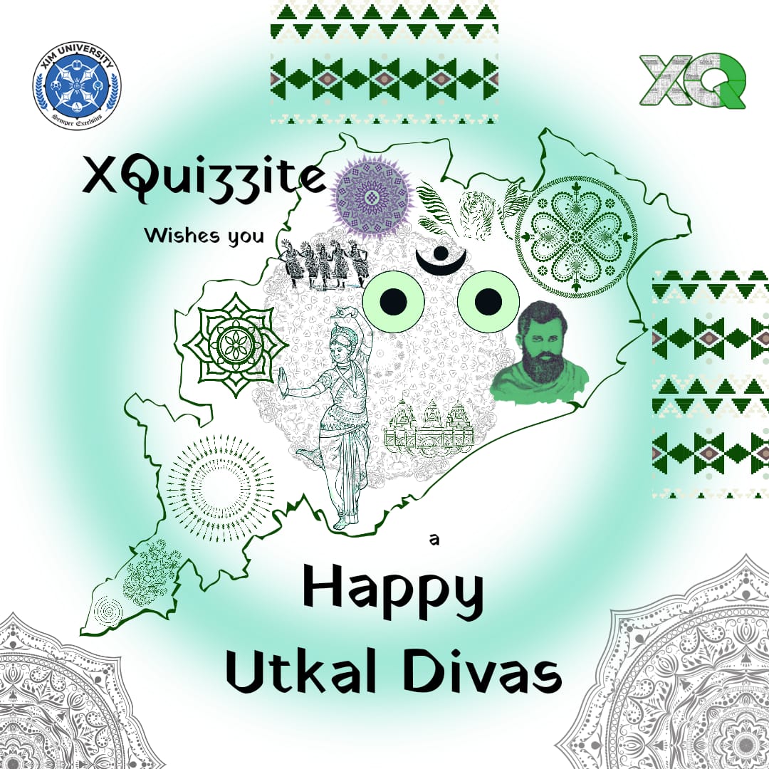 XquizziteXIMB's tweet photo. XQuizzite wishes you a Happy Utkal Divas! This day marks the formation of Odisha as a separate state on April 1st, 1936. Let's celebrate the rich culture of Odisha, including its beautiful temples, vibrant folk music and dance forms and unique Odia cuisine.

#UtkalDivas #Odisha https://t.co/U3dgZtxjfN