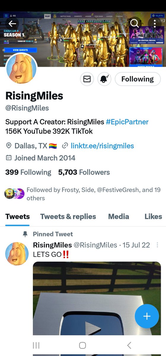 Spy_j_11's tweet photo. @RisingMiles Done, Epic games username Spy_j_11 https://t.co/zow9B0ZMky