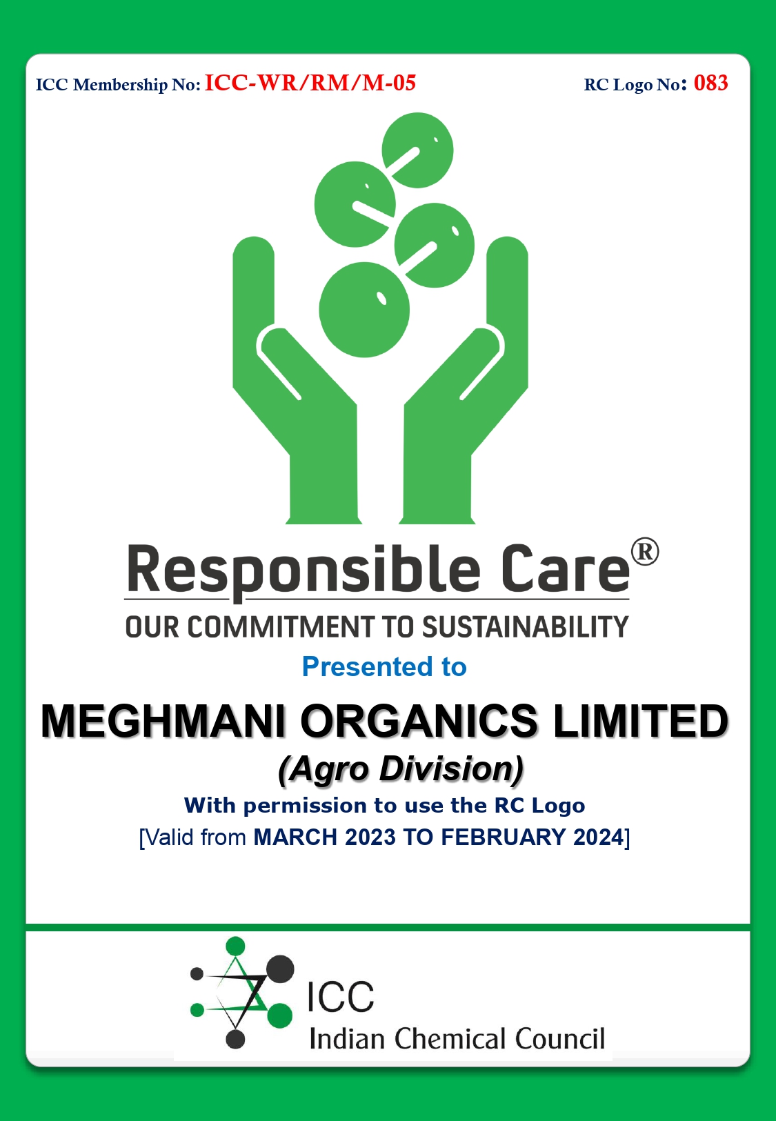 MEGHMANI ORGANICS LIMITED