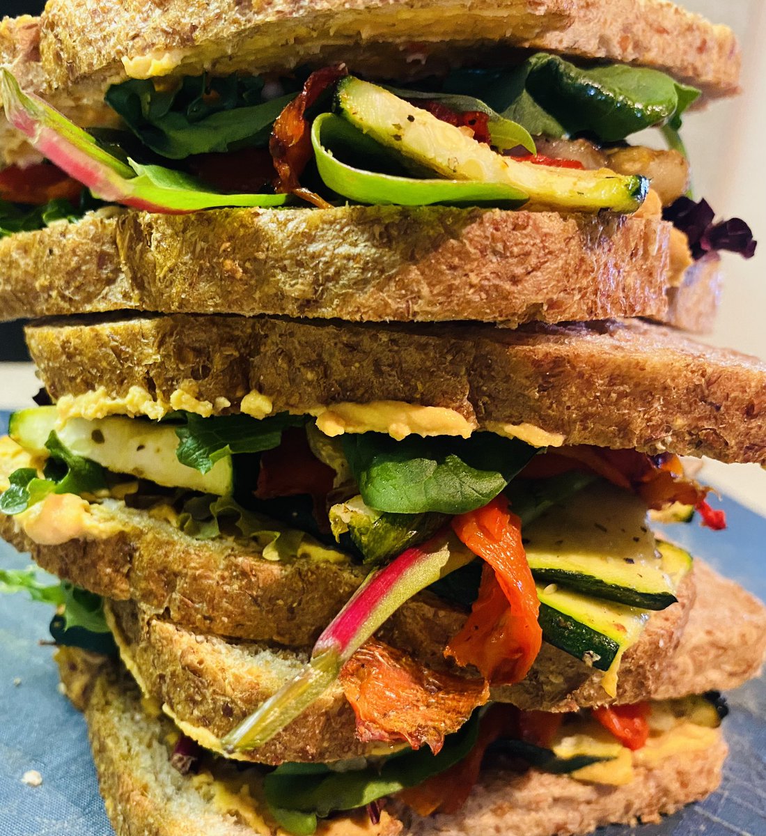 lyfe_diva's tweet photo. Triple Stack… Balsalmic Zucchini Sand.. #21dayvegankickstart https://t.co/Nri9OaHuSc