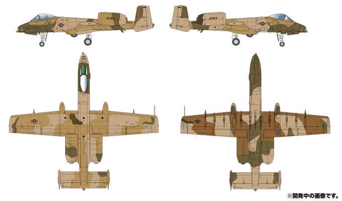 《予約受付中》1/48 アメリカ空軍 攻撃機 A-10A サンダーボルトII 空軍予備役 デザート迷彩塗装機  #Tam