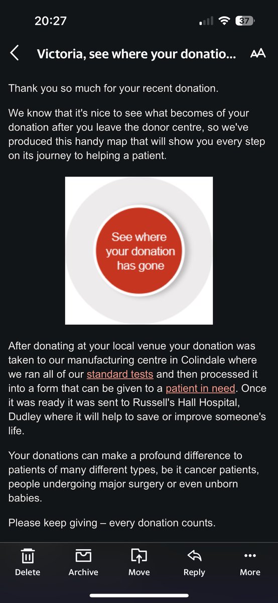 So nice that my platelets have gone to the place I work! <a href="/DudleyGroupNHS/">The Dudley Group</a> Worthwhile giving every three weeks and finally it’s gone somewhere local 💪🏻🩸🅰️➖