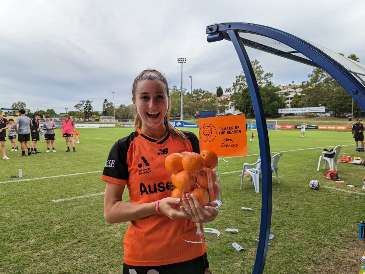 Drumroll..... Our player of the season as voted by fans is Shea Connors! 
A sniper in front of goals and an engine for days 🤩 What a fantastic season for our gun forward. 

@_SheaBaee

#BRIvPER #aleague #aleaguewomen #Dubzone