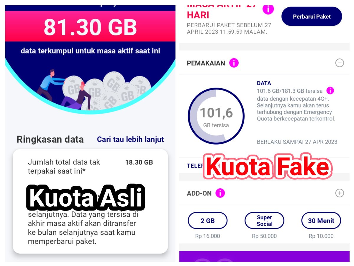 Klw dibilang tipu tipu?nanti ada yg marah?😂😂😂 Ini kenyataan bro...

Begitu Kuota yg asli Abis otomatis ga bisa Internetan lambatnya bikin pengen banting HP🤣🤣🤣