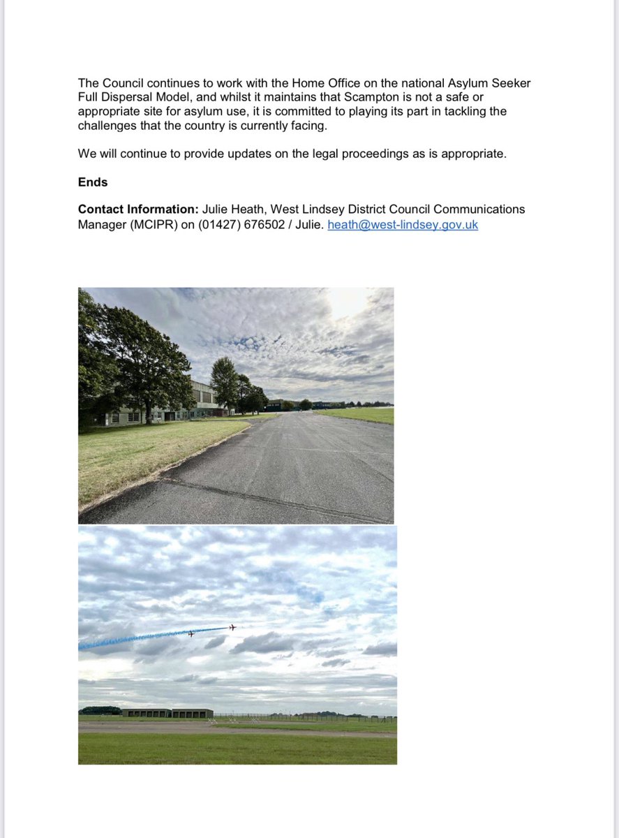 Good news - Legal action being taken against the Govt about their plans for Scampton. The fight back begins!!@WeHaveWaysPod