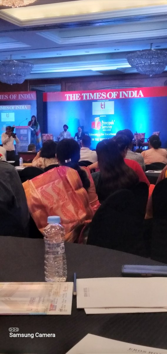 Honored and humbled to be a part of prestigious Principals' Meet organized by Times-NIE  #artificialintelligence #roleofeducation #smartlearners. Gratitude to @ashokkp @y_sanjay @pntduggal @kandhari_ekta