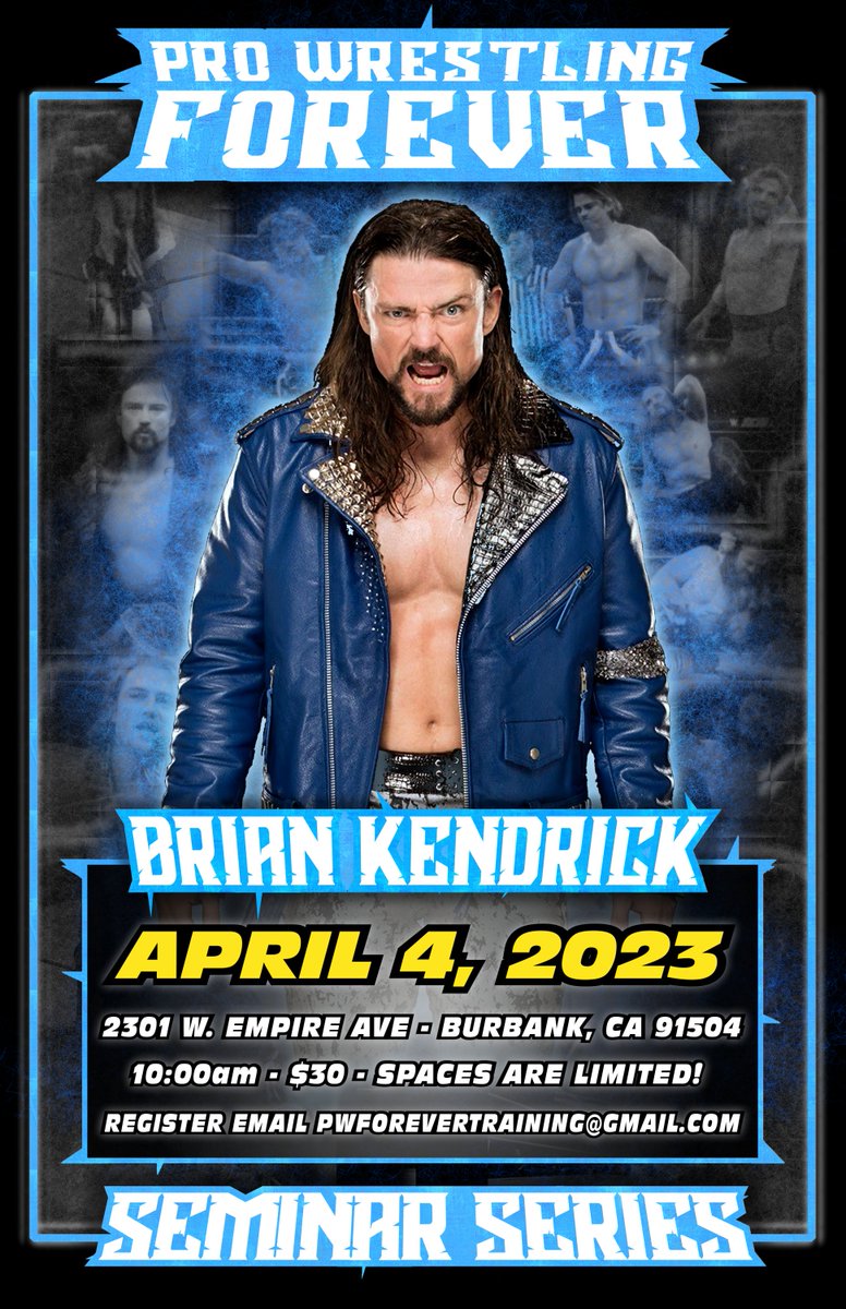 PWForeverLA's tweet photo. @mrbriankendrick #prowrestling #indywrestling #wrestler #wwe #aew #roh #prowrestlingforever #pwforever #wrestlemania https://t.co/VOqNOAOImf