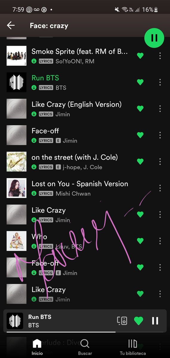 marievj__'s tweet photo. Andamos dandole un poquito a SP

@_____Xim______
@allstarsky7
@eraezmusic
@mariposamx1

Deja tus capturas y reta alguien más.

WE STREAM LIKE CRAZY
FOREVER YOU AND I
LET ME HAVE A TASTE
#ForeverYouAndI
#WeStreamLikeCrazy 
#LostInTheLightsWithJimin https://t.co/dh8r2efTnL