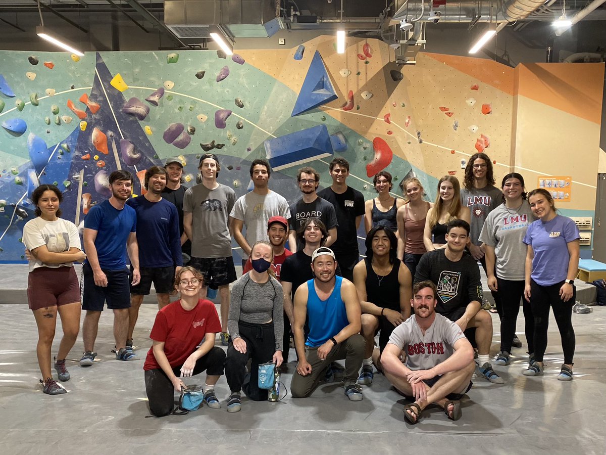 LMUStudentEXP's tweet photo. Check out these photos from our first πͺ¨ rock climbing meetup at Sender One in Playa Vista! Over 20 π¦ Lions joined Outdoor and Adventure Recreation, LMU Rock Climbing Club, and @lmuhousingβs Recreation Outdoor Adventure in Rosecrans program. #StudentEXP #MindBodySpirit https://t.co/TL54y2QDQ0