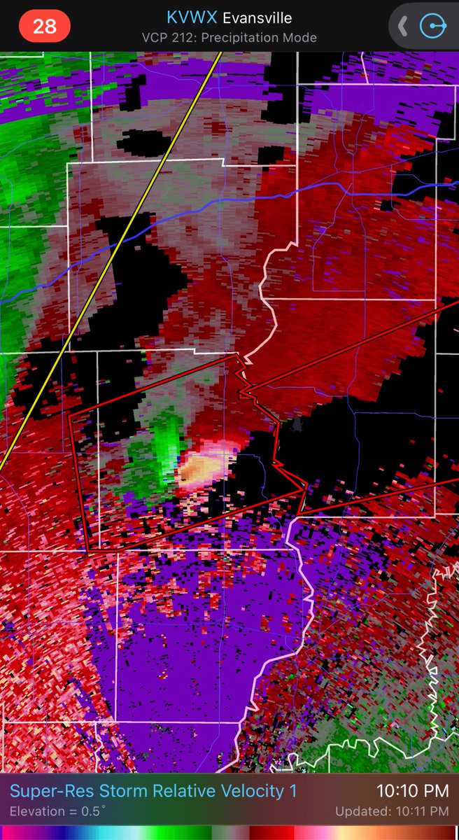 McCallum_Wx on Twitter "Violent tornado with a debris ball on radar