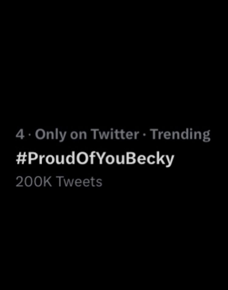 beckyfanclubph_'s tweet photo. #ProudOfYouBecky has now surpassed 200K tweets and still trending worldwide!

Peaks:
#3 Worldwide
#1 Philippines
#1 Thailand
#1 Brazil
#1 Mexico
#1 Indonesia
#1 Malaysia
#1 Vietnam
#1 Singapore
#1 Taiwan
#1 Hong Kong SAR China
#2 Peru
#3 Colombia
#3 South Korea
#9 Argentina https://t.co/NUG5T4ymK6