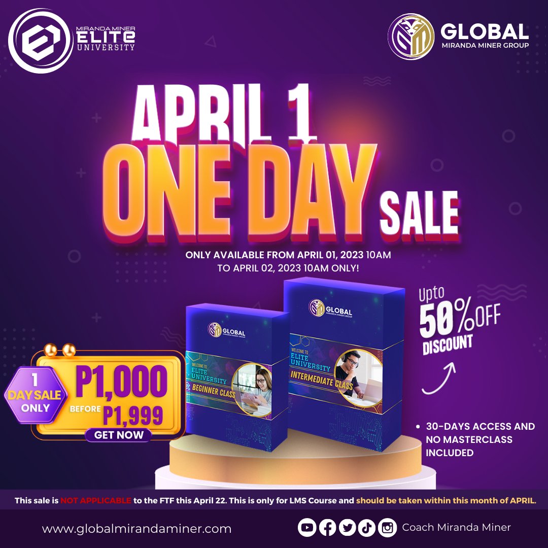 gmmg_official's tweet photo. 🚨 [BIG SAVINGS AHEAD!] ONE-DAY PROMO of our PROFITABLE TRADING COURSE! 24 hours left to enjoy this offer

🚨 Use coupon code: iamprofitable to track your enrollment. Click the link below to enroll: https://t.co/S1auKsS53T

#GMMG #EliteUniversity #BeginnerClass #cryptoeducation https://t.co/pWkRIP51WU