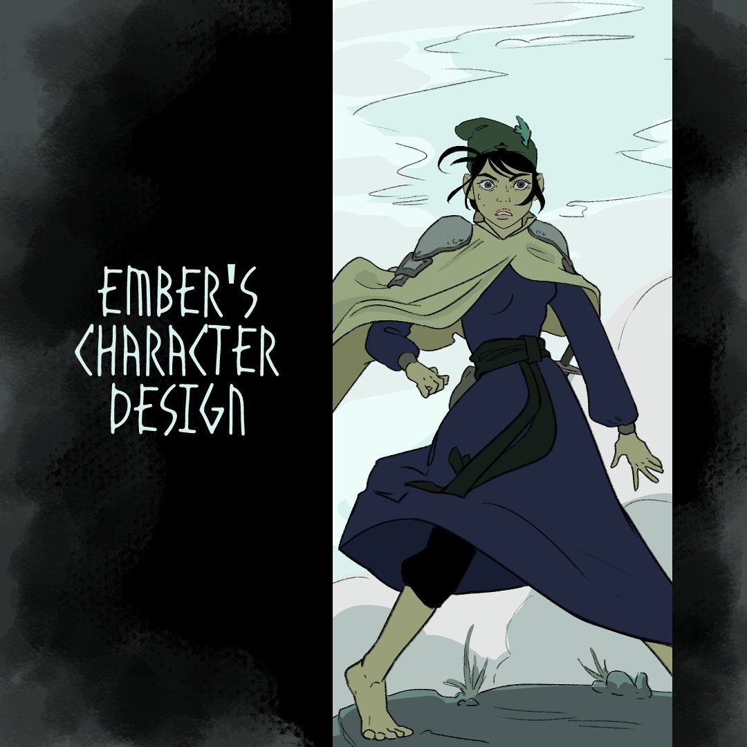 studiorovingale's tweet photo. Ember's Character design! Hailey worked hard on this and it went through alot of changes that we want to share! 🧵 https://t.co/6eLfEcc03P