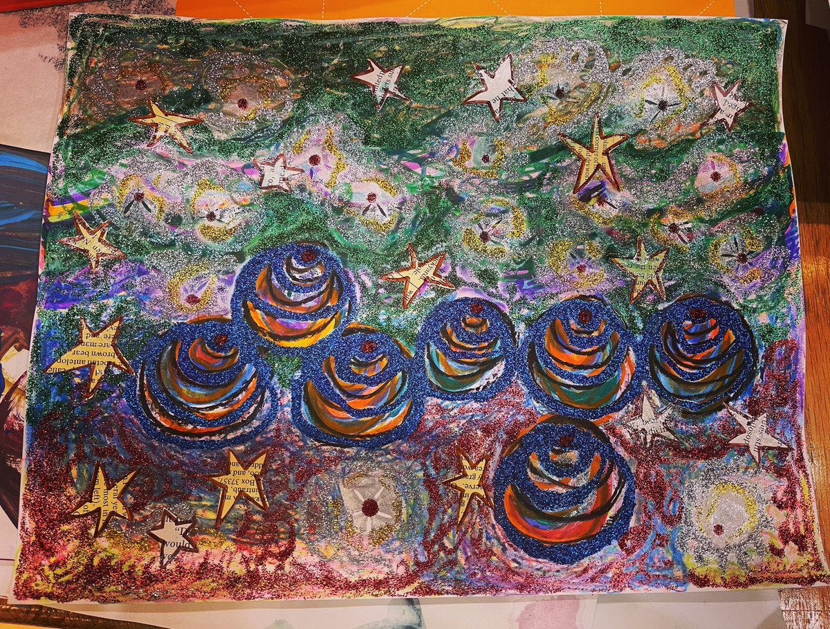 This last week <a href="/engAGELiving/">engAGE Living Lab Créatif</a> has been an opportunity for reflection, gratitude, stories, memories and honouring the space. I found an artwork I created when we first opened 3 years ago. It is now a part of the research archives for the engAGE Living Lab project. 

#phdlife