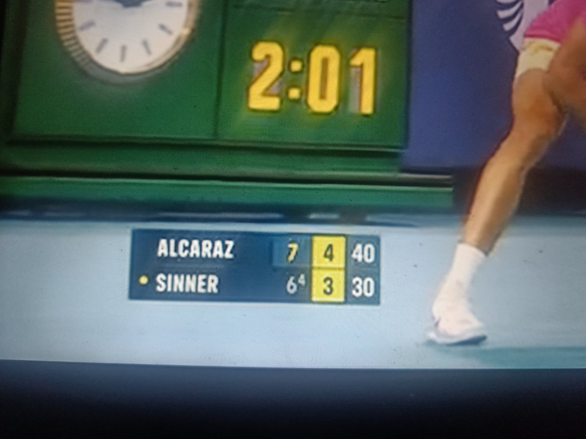 Jannik Sinner won this match