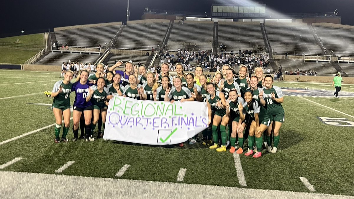 StratfordGSoc's tweet photo. Wow is all I can say! Amazing game with @OTHSLadySoccer fortunate to come away with the W. Round 4 here we come. #spartanpride @77079Athletics @sbisdathletics @SHS_BoosterClub https://t.co/fYvE5KL5HP