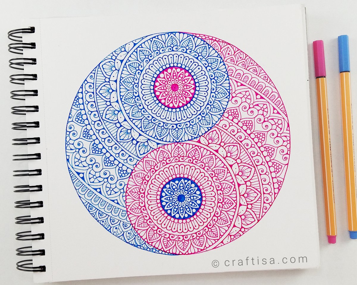 craftisa_dotcom's tweet photo. Yin Yang Mandala ☯️ ♥️
Click here to watch: https://t.co/Q98pGQNc8M 😍

#craftisaart #mandala #mandalawithcolors #yinyangmandala #colorfulmandala #mandalapracticesheet #mandalapatternsheet #pattern #arttherapy #relaxation https://t.co/YIS9voCGUS